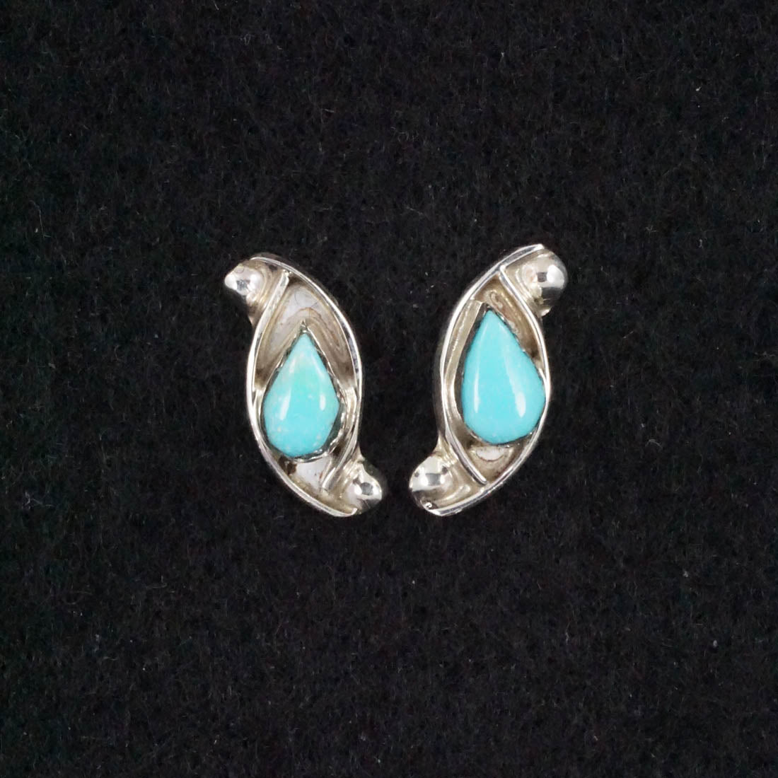 Lloyd Kanesta Turquoise & Sterling Silver Earrings