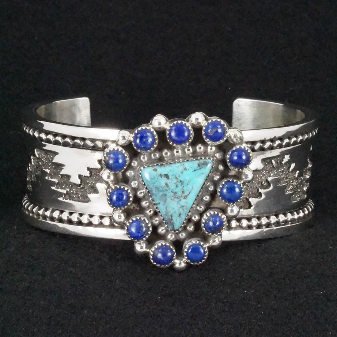 Sandra Parkett Turquoise, Lapis & Sterling Silver Bracelet