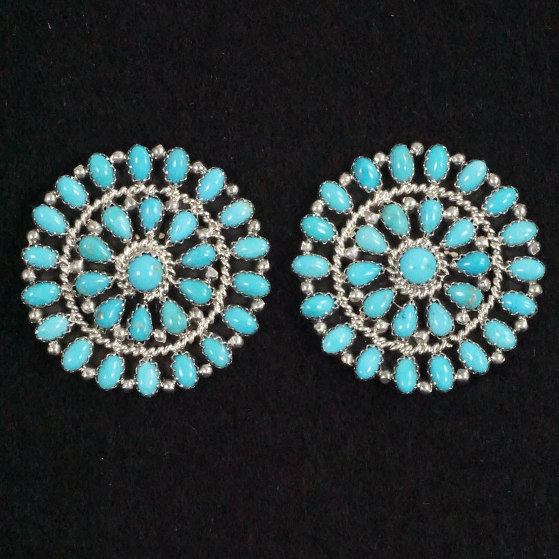 Marie Kirley Turquoise & Sterling Silver Earrings