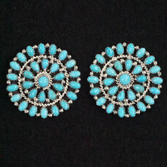 Marie Kirley Turquoise & Sterling Silver Earrings