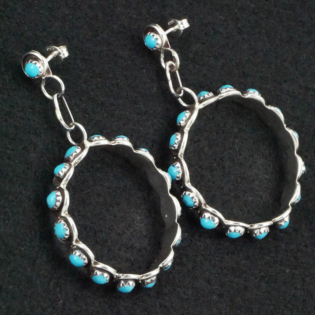 Florenda Lonasee Turquoise & Sterling Silver Earrings