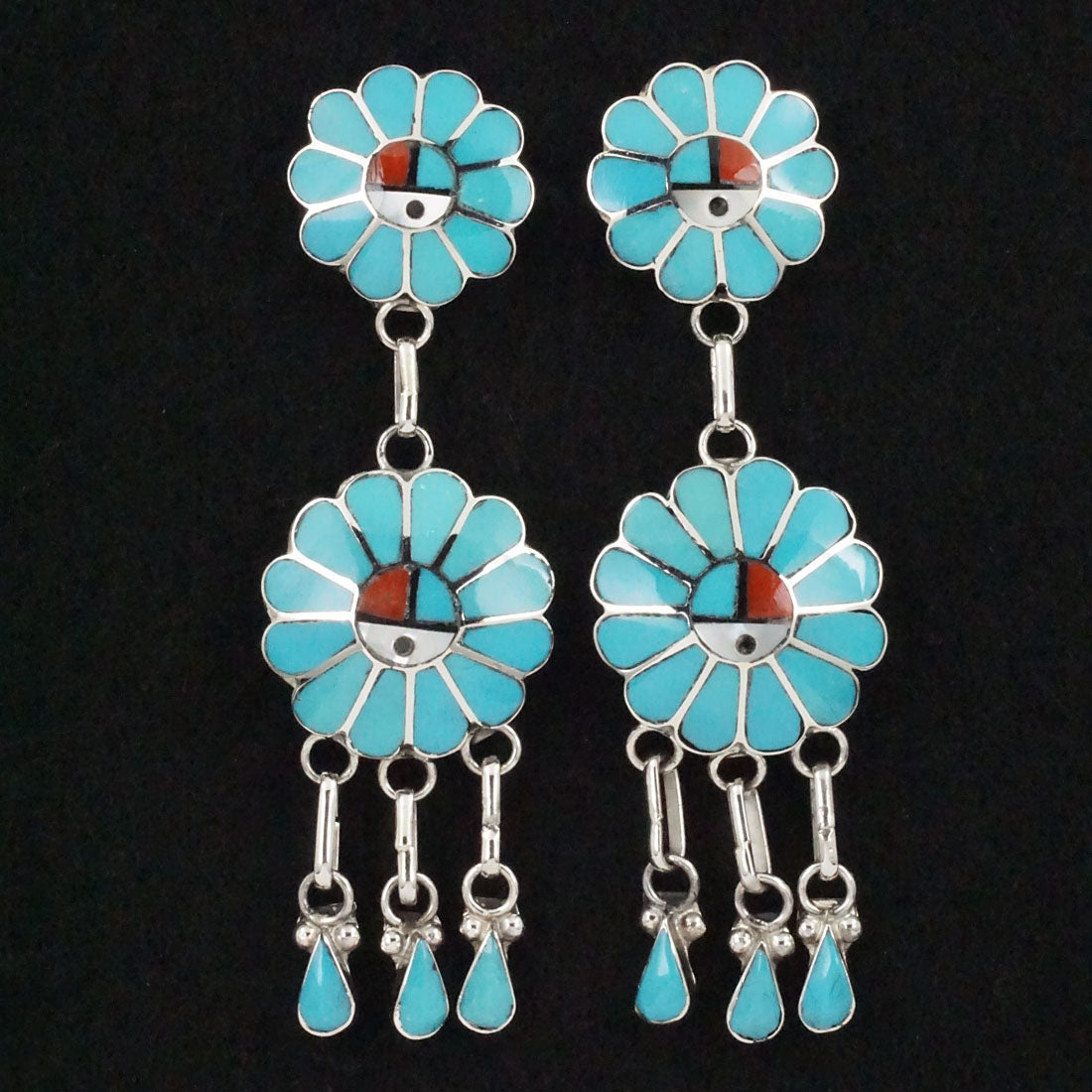 Burdain Soseeah Multi-Stone & Sterling Silver Earrings