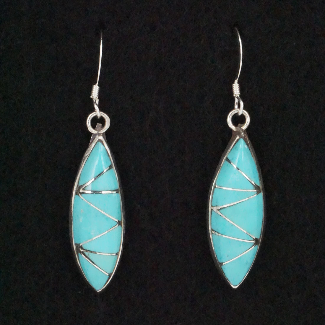 Evelyn Mahkee Turquoise & Sterling Silver Earrings