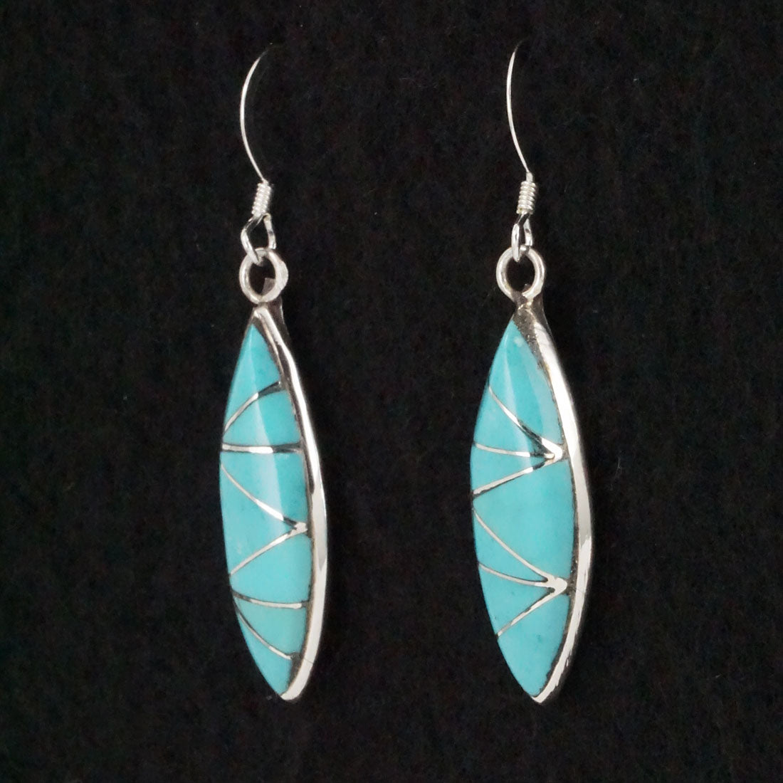 Evelyn Mahkee Turquoise & Sterling Silver Earrings