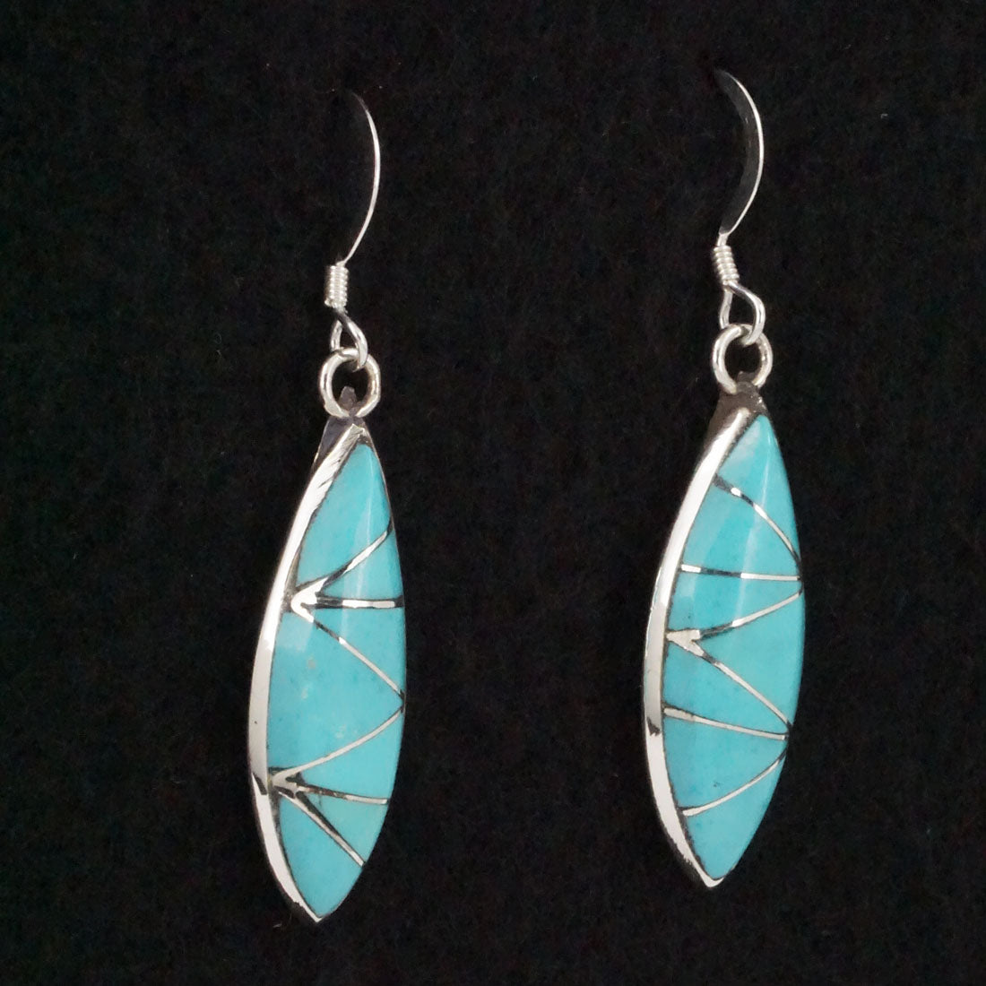 Evelyn Mahkee Turquoise & Sterling Silver Earrings