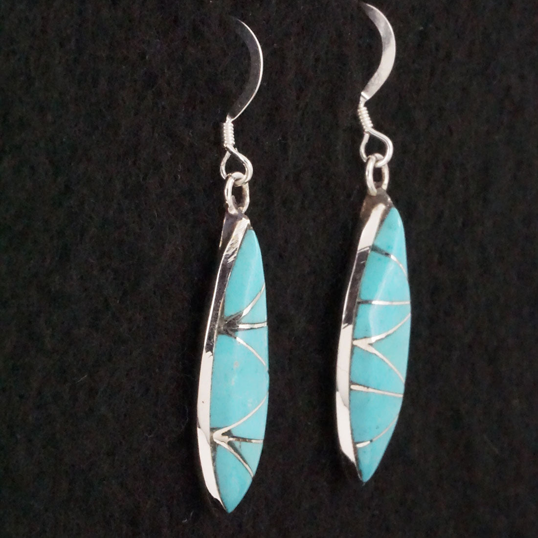 Evelyn Mahkee Turquoise & Sterling Silver Earrings