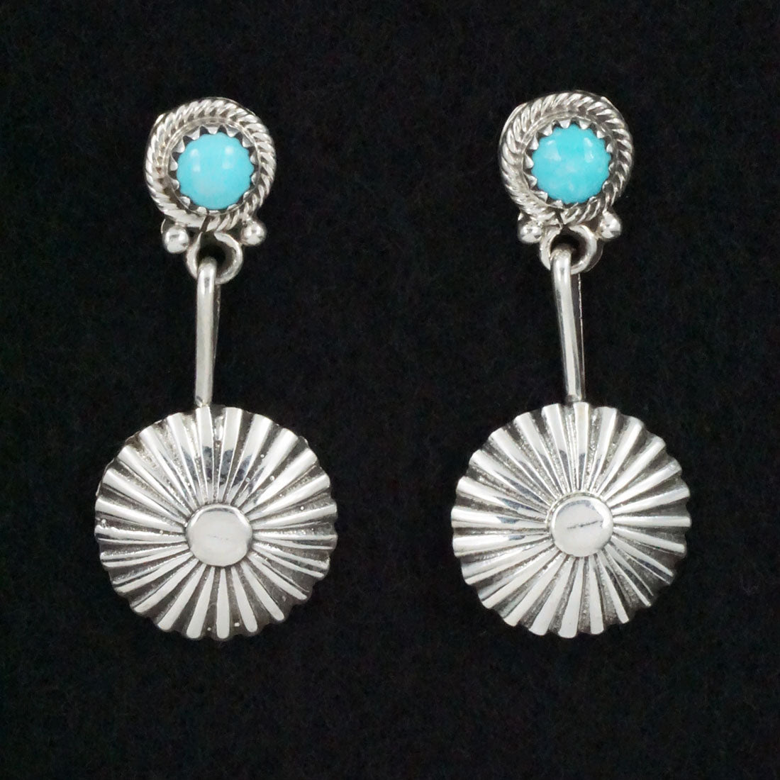 Adelarae Yazzie Turquoise & Sterling Silver Earrings