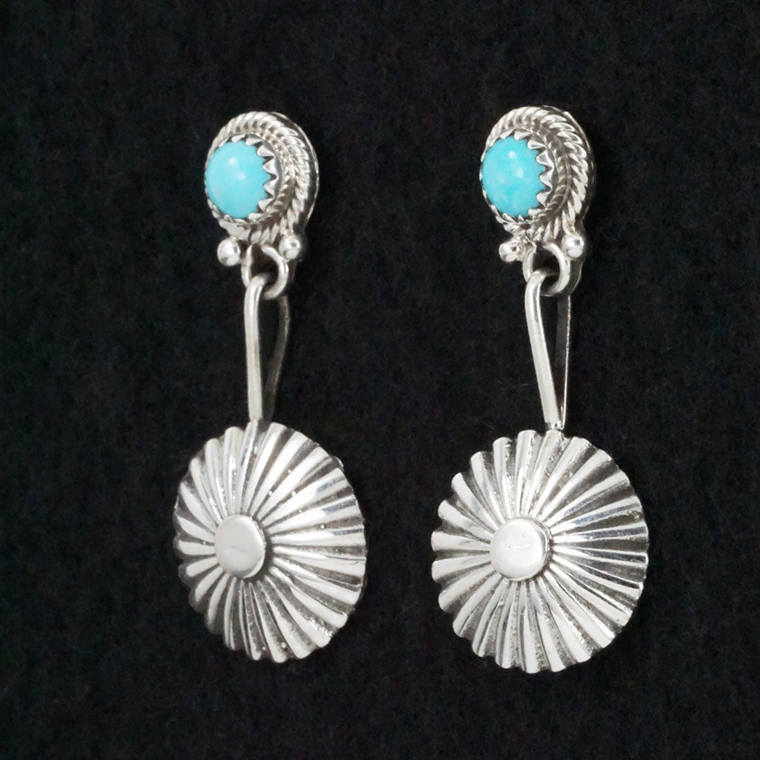 Adelarae Yazzie Turquoise & Sterling Silver Earrings