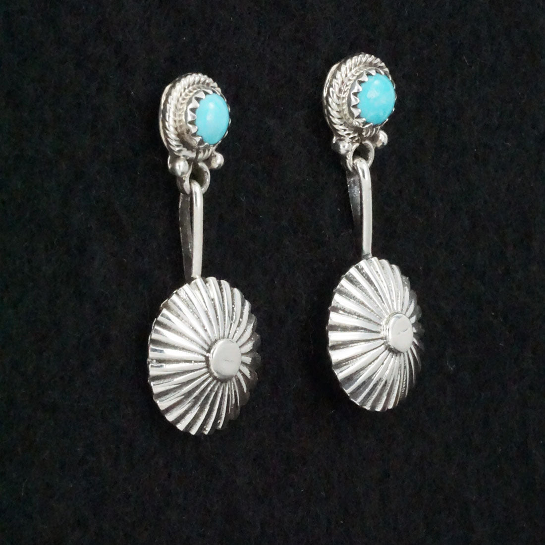 Adelarae Yazzie Turquoise & Sterling Silver Earrings