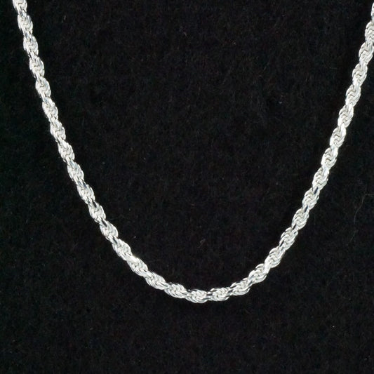 Sterling Silver Chain Necklace 16"