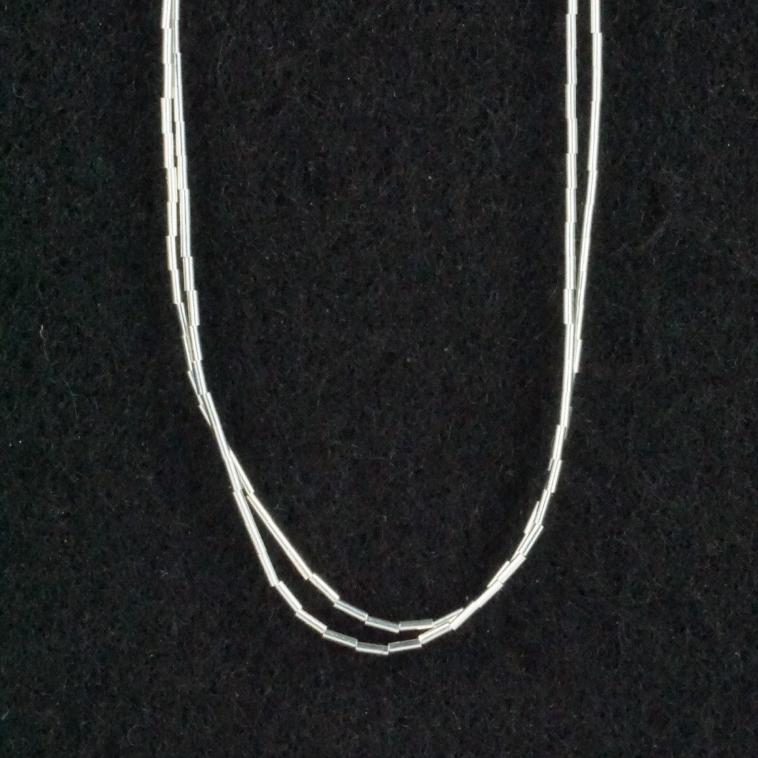 Sterling Silver Liquid Silver Necklace 18"