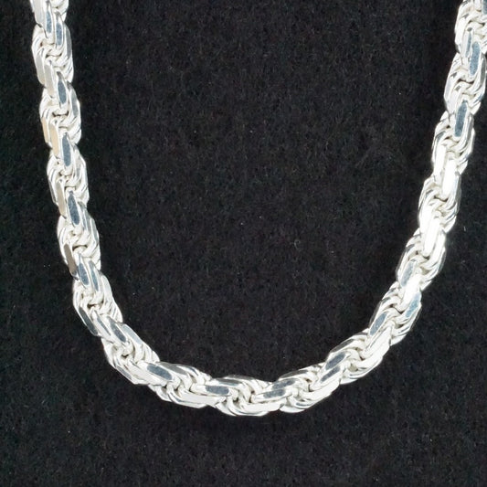 Sterling Silver Chain Necklace 24"